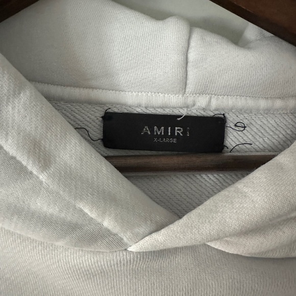 Barely Worn: White Amiri Hoodie - Picture 2 of 4